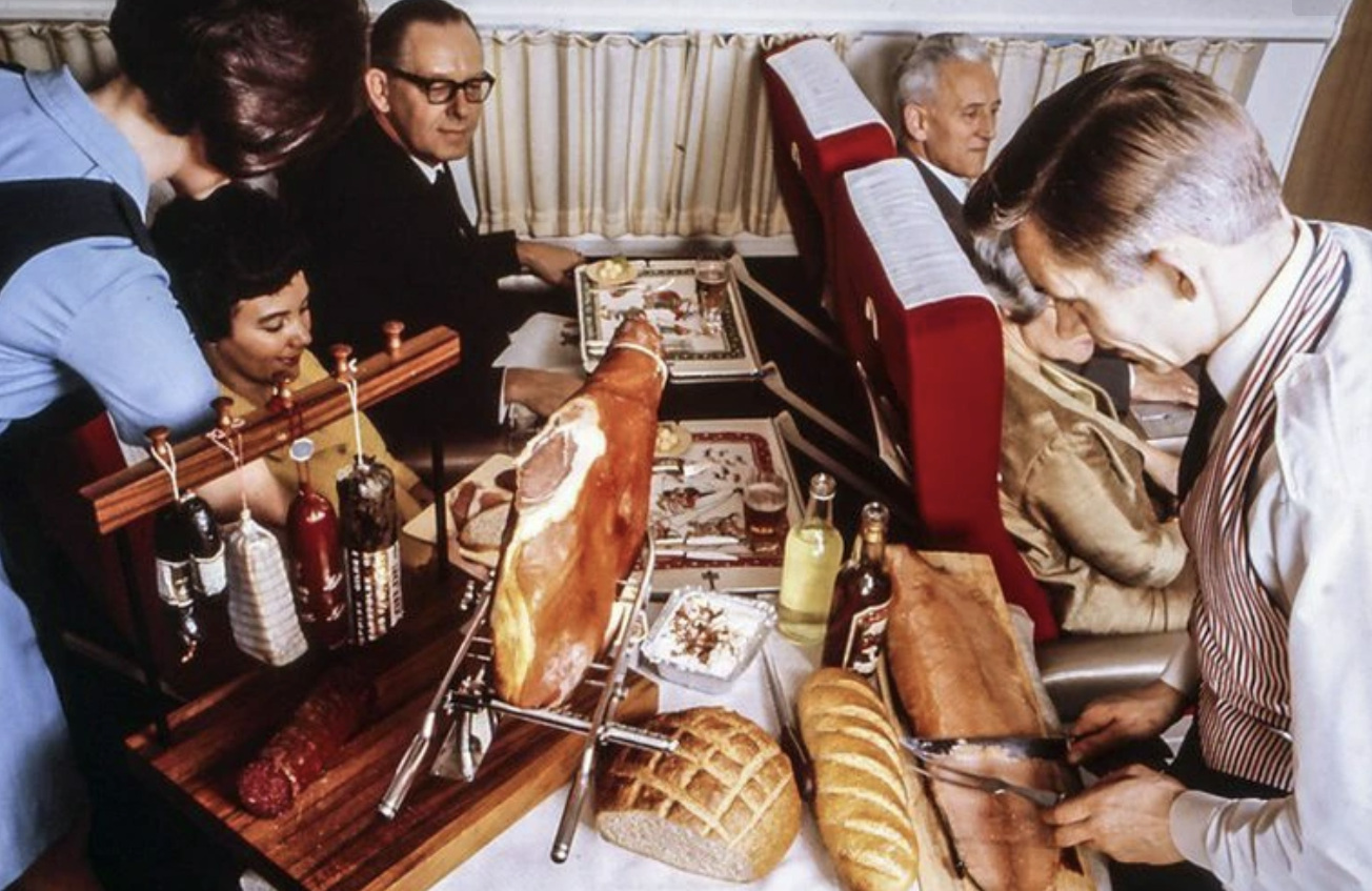 airline meals 1970s